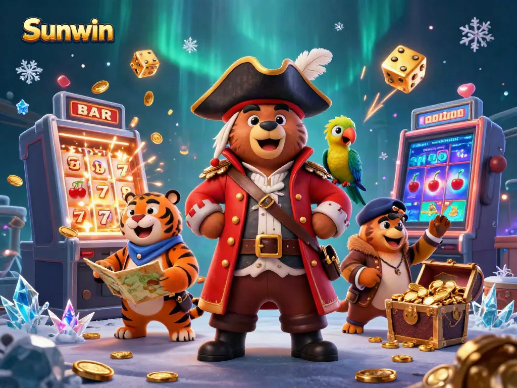Experience thrilling slots and games at Sunwin with vibrant visuals and engaging characters.