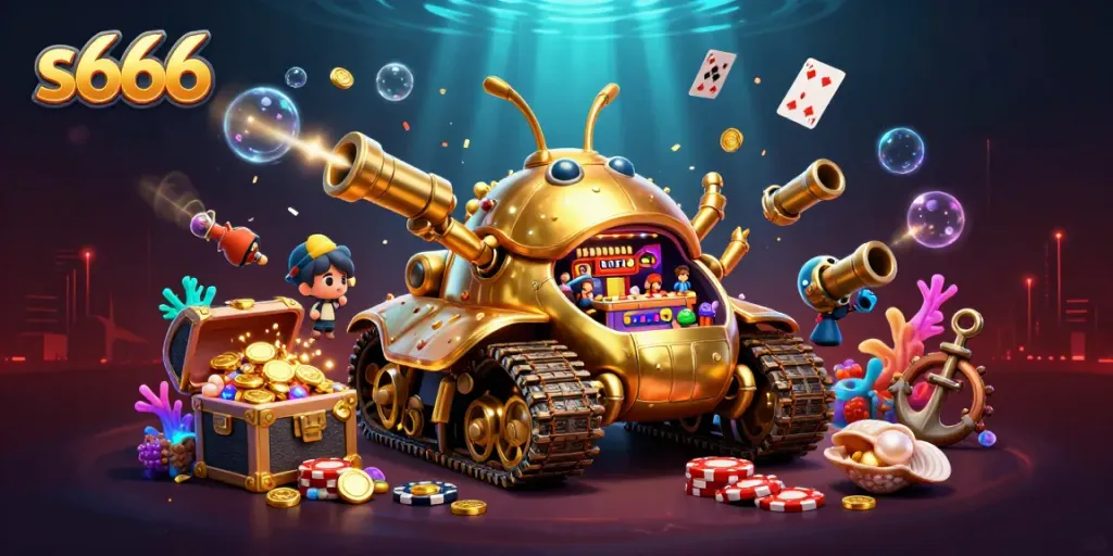 Discover thrilling gameplay at s666 casino with vibrant 3D casino elements exploding with excitement.