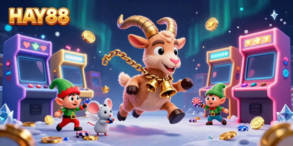 Experience the thrilling HAY88 online casino with festive games and lively characters.