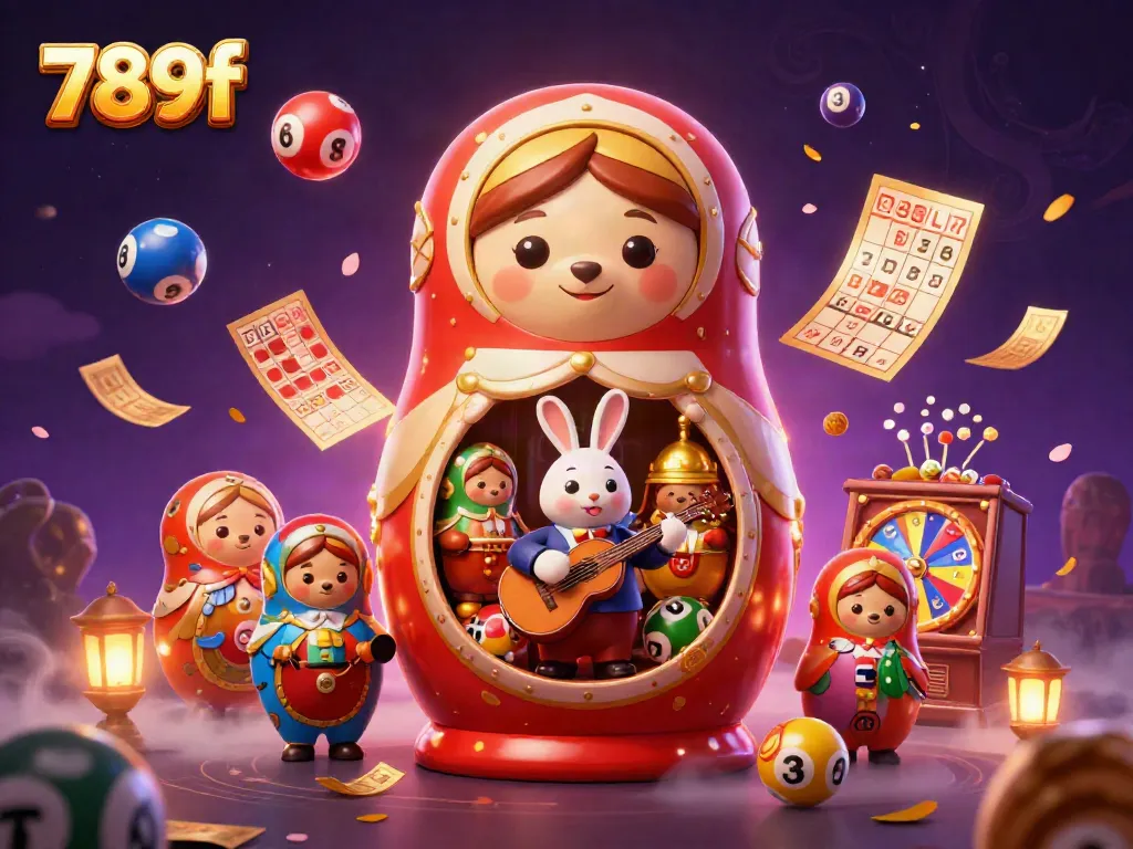 Experience the vibrant and dynamic world of 789f with lively casino characters and festive game elements.