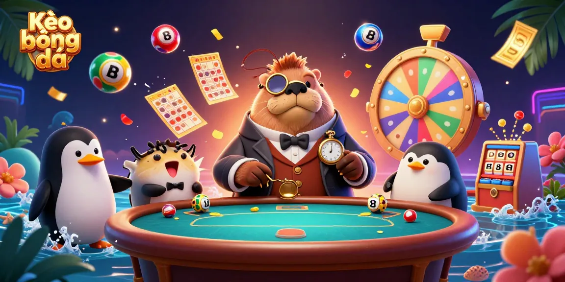 Engage with Kèo bóng đá amid playful sea characters at an underwater poker table.