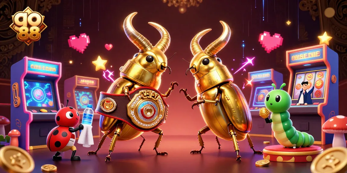 Engage with go 88's vibrant online casino theme featuring action-packed gaming characters and visuals.