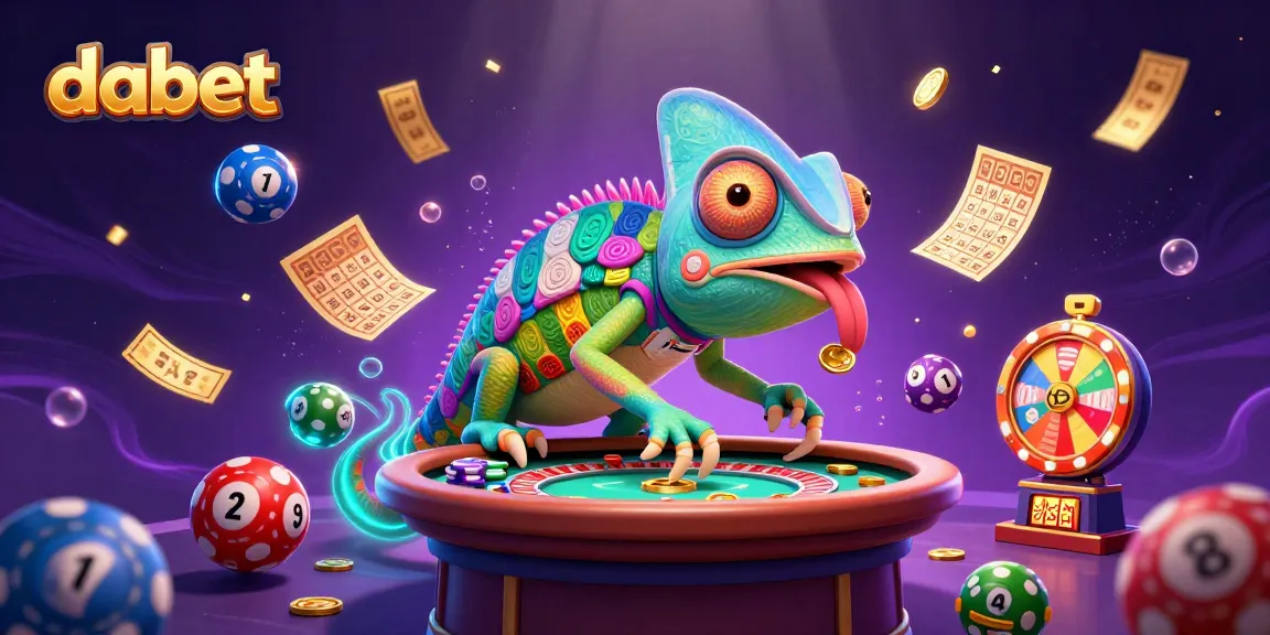 dabet chameleon casino owner delights as coins rain down amidst vibrant lottery elements