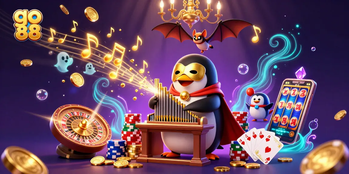 Experience go 88 through immersive gaming with enchanting characters and casino elements showcasing excitement.