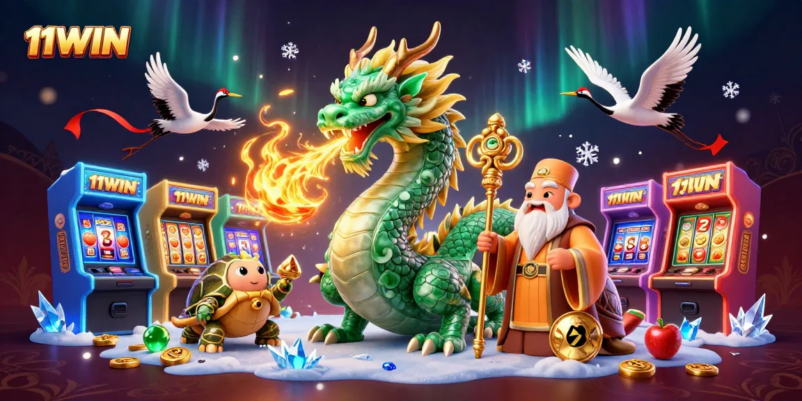 Engage with the thrilling world of 11WIN at a vibrant casino scene teeming with excitement.
