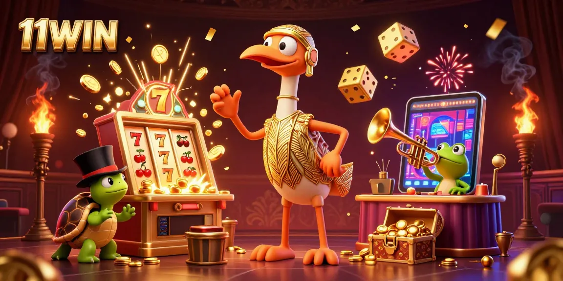 Experience the thrilling excitement of slots at 11WIN with dynamic visuals bursting with energy.