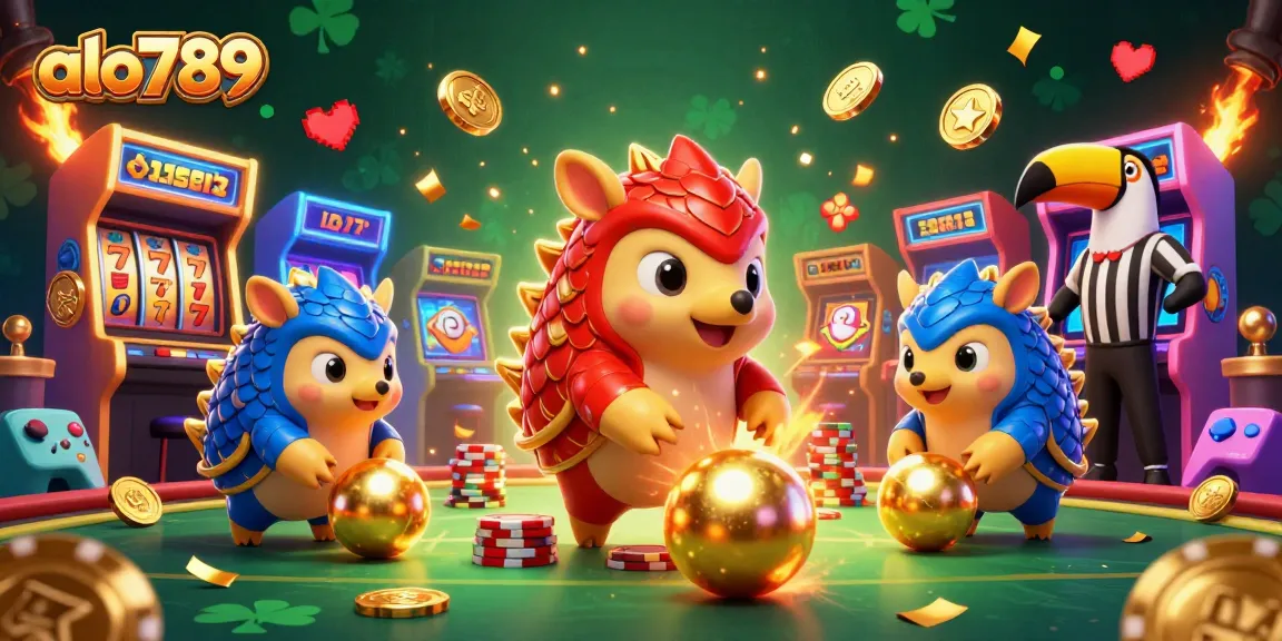 Engage with exciting slots and casino action at alo789 featuring vibrant pangolin characters and dynamic game elements.